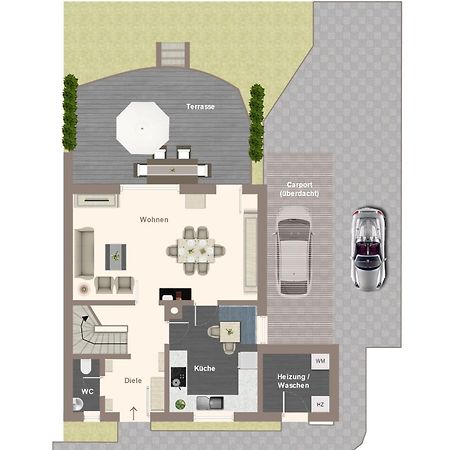 Ferienhaeuser Rhoen - Haus Natalie & Haus Helene Hausen  Buitenkant foto